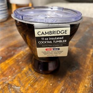 Black Insulated Cocktail Tumbler